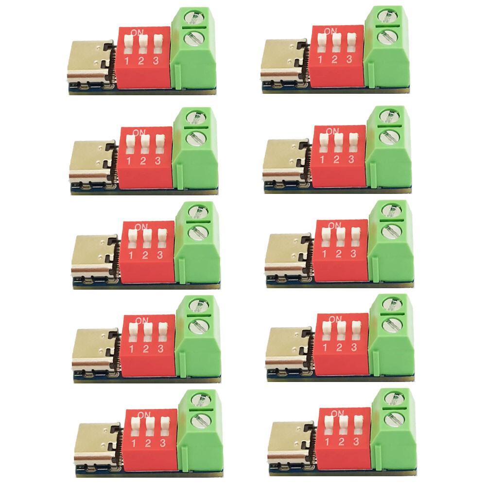 10pack USB-C PD Trigger Board Module PD/QC Decoy Board Fast Charge USB Type-C