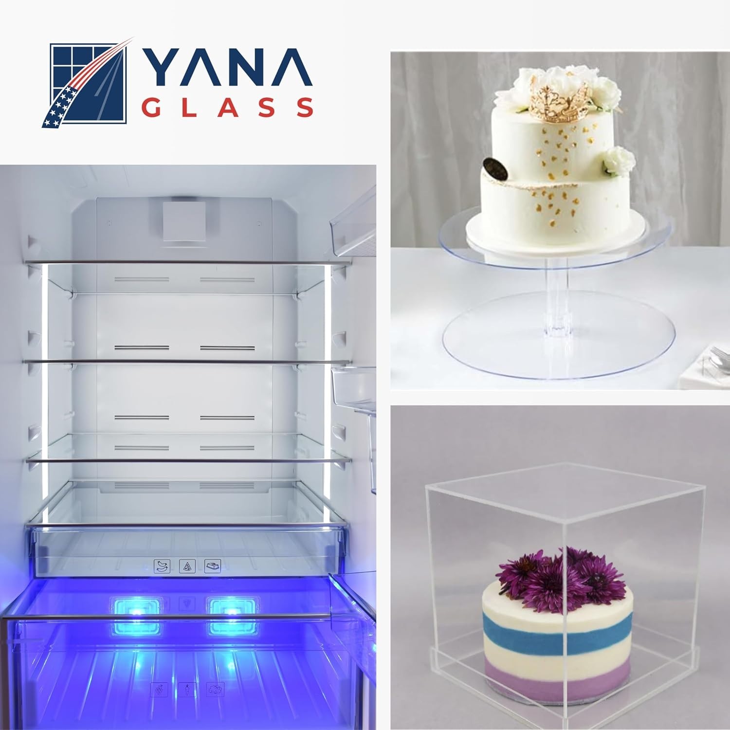 Clear Acrylic Plexiglass Sheet – Various Sizes, 1/8″, 1/4″, 1/2″ Thickness