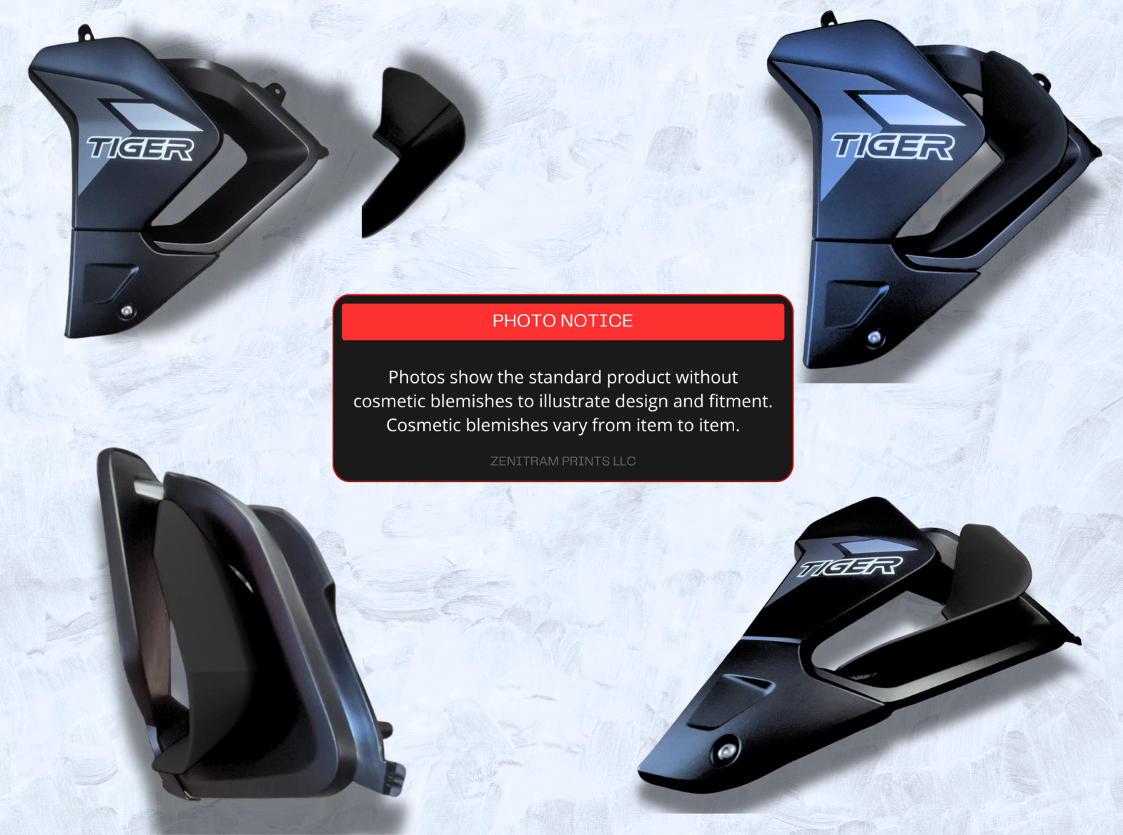 Stripe Series Air Deflectors Triumph Tiger 850/900 2020-2024 | Cosmetic Blem
