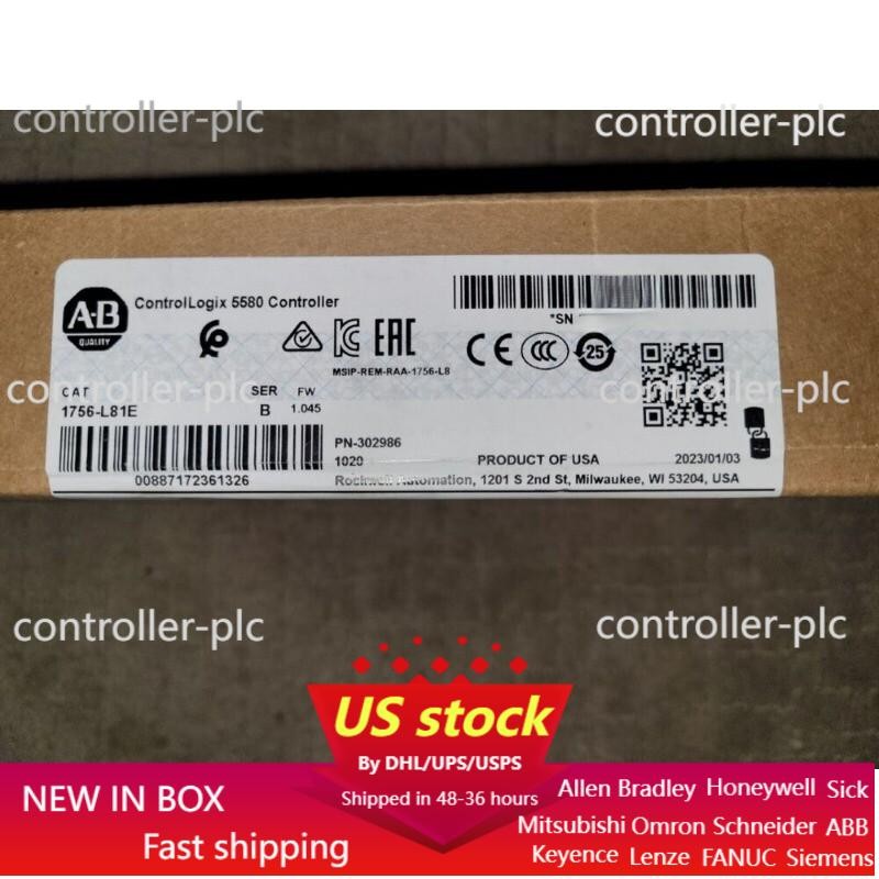 Allen Bradley 1756-L81E Sealed ControlLogix 3MB Controller US Free Tax