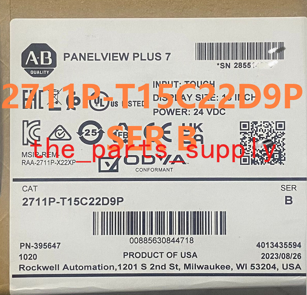 2711P-T15C22D9P PanelView Plus 7 Graphic Terminal 2711P-T15C22D9P