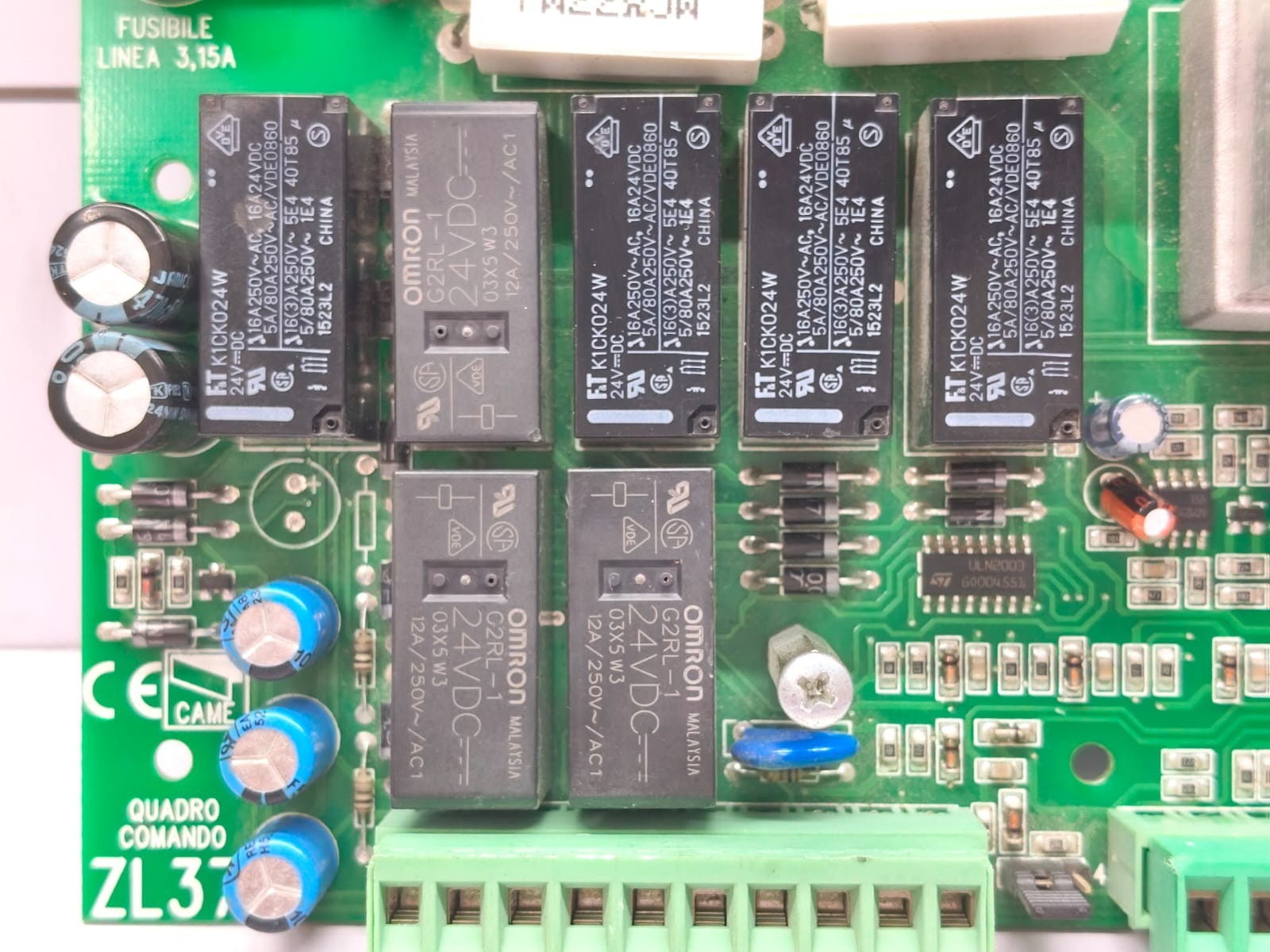 CAME ZL37 Quadro Comando Control Board for GARD4000 / GARD6000 Gate Barriers NEW