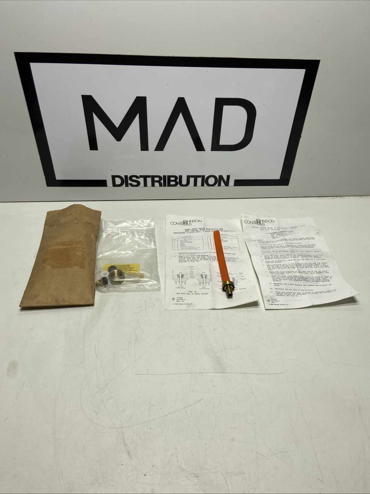 Johnson Controls V-9999-608 Ring Pack Kit for 1/4 in Stems