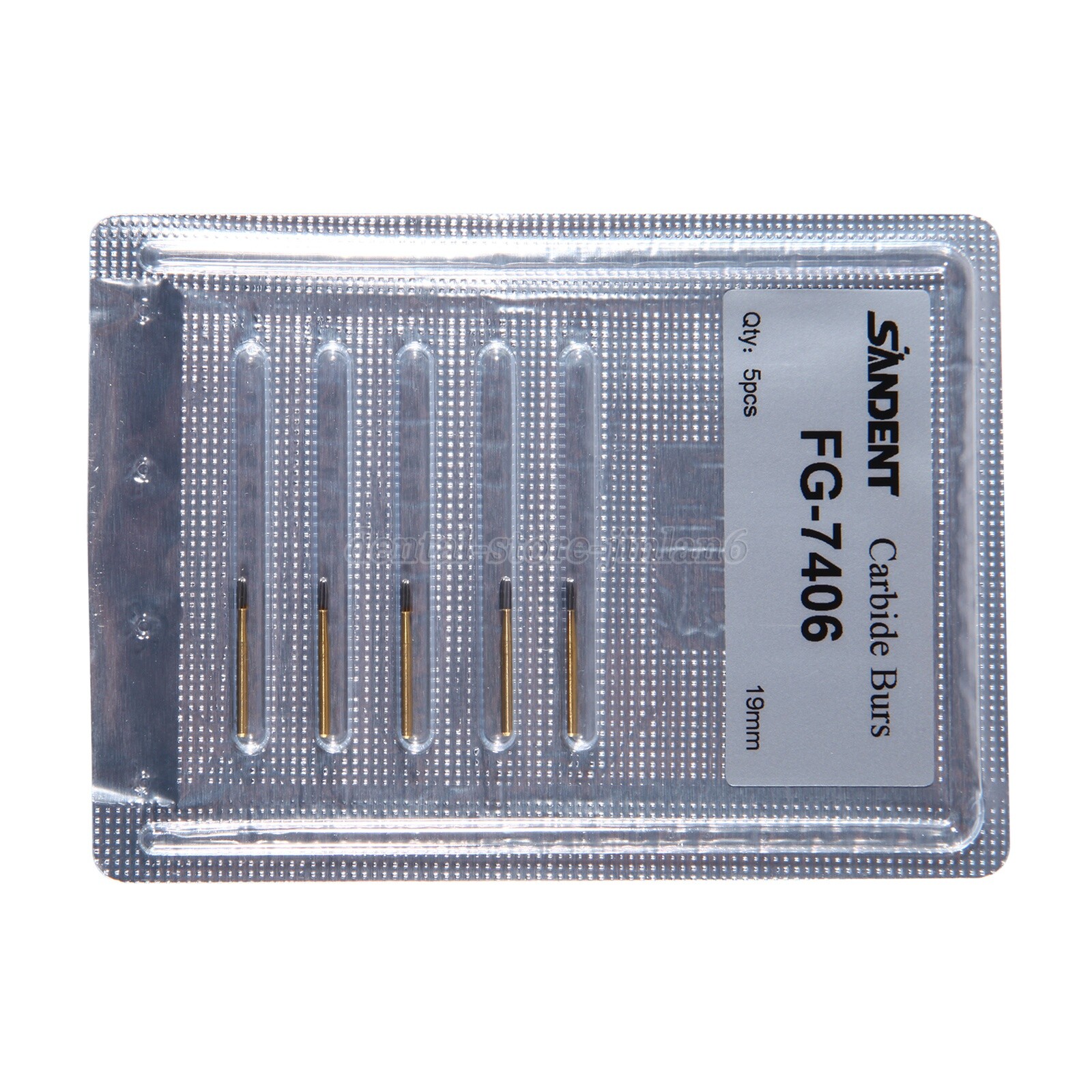5 packs Dental Tungsten Carbide Burs Trimming & Finishing Egg Football FG 7406
