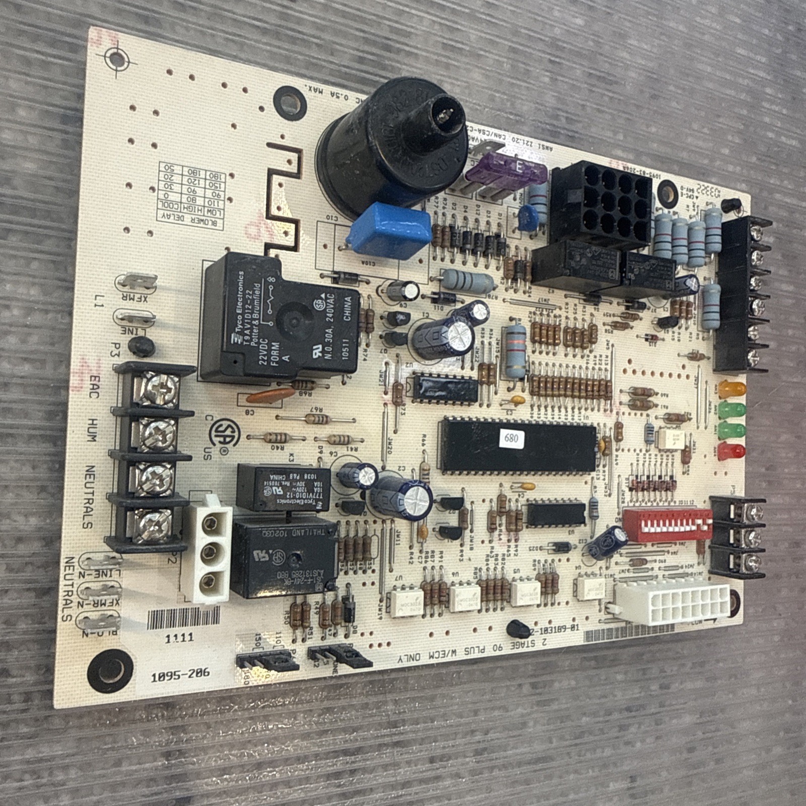 Rheem Ruud Weather King 62-103189-01 Furnace Control Circuit Board 1095-206