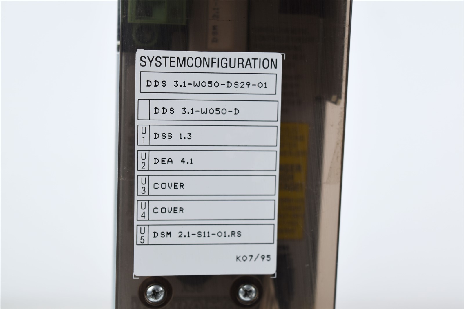 Indramat Digital AC Servo Controller DDS 3.1-W050-DS29-01