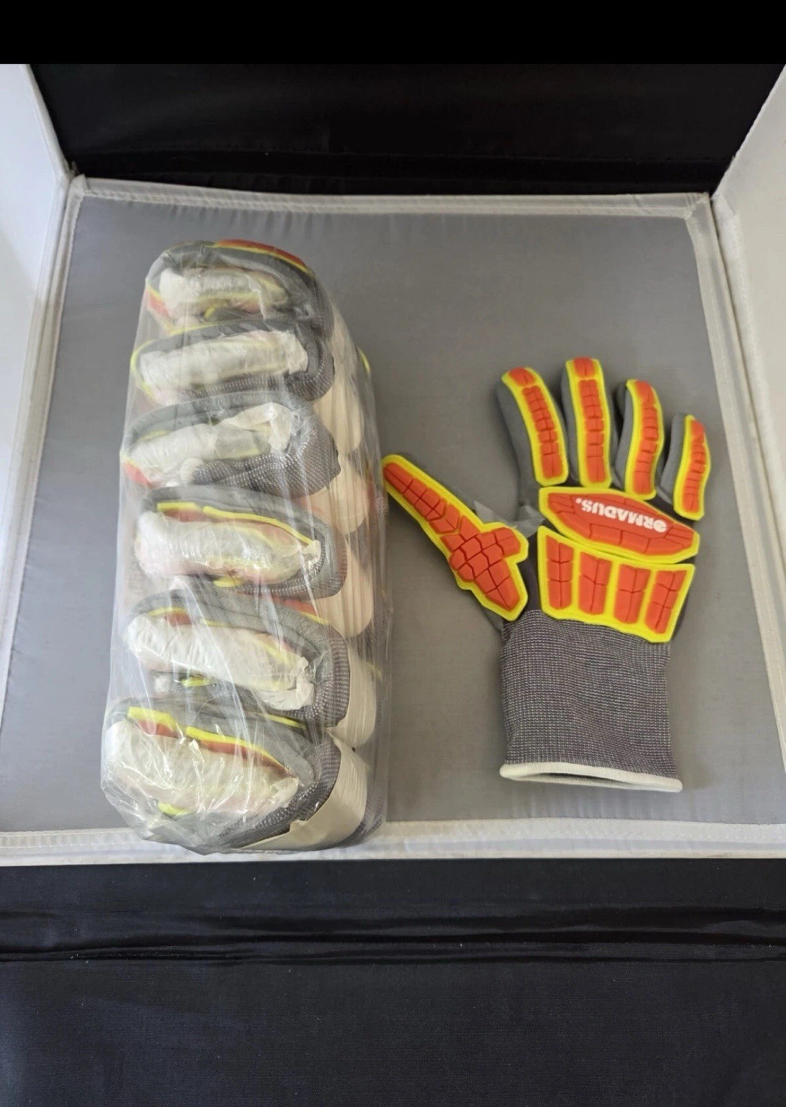 Lot 18 Pairs Impact Resistant Mechanic Work Gloves Nitrile Coat Ormadus SMALL 7