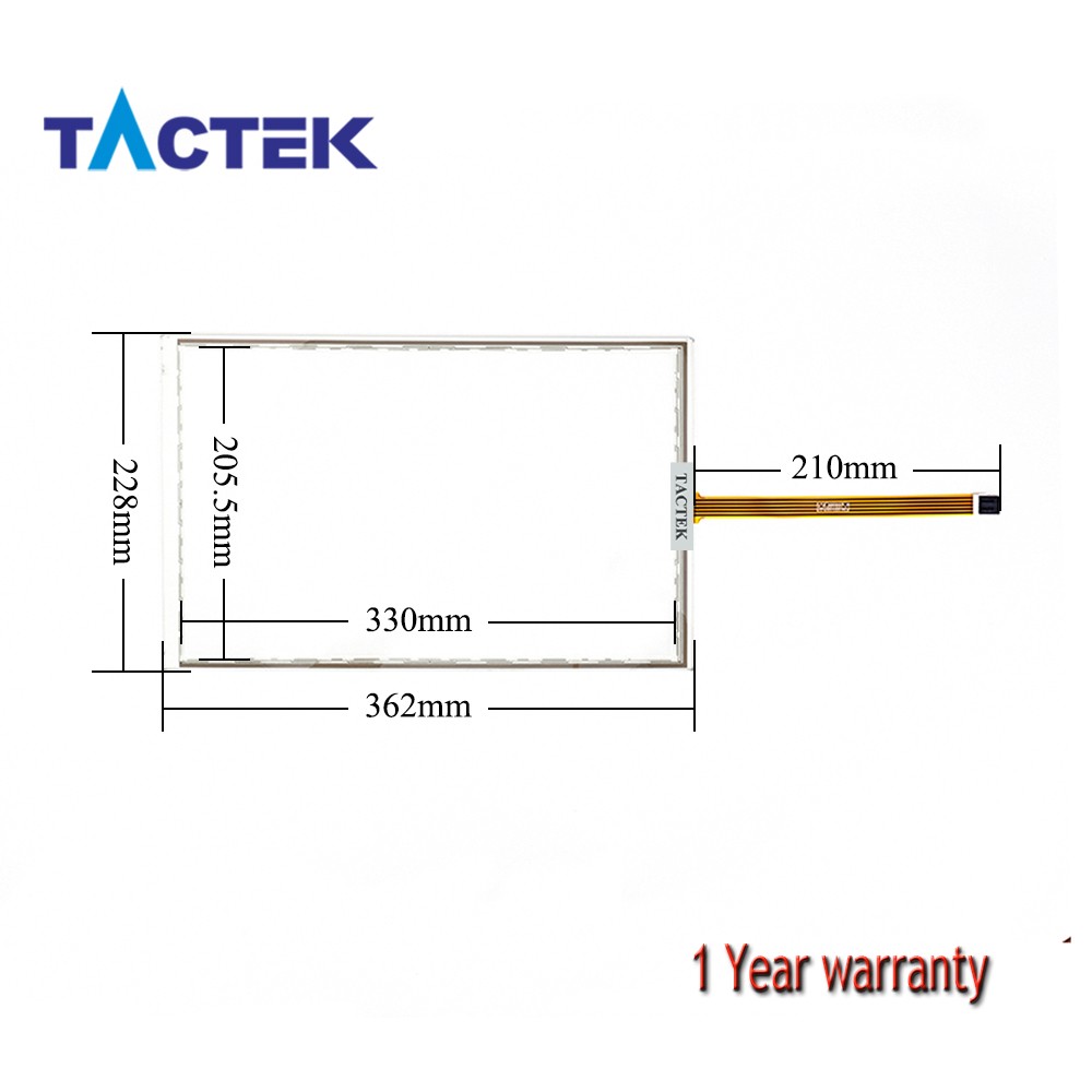 Touch Panel 91-28259-00C 1071.0215 Screen Glass Digitizer with Overlay Film