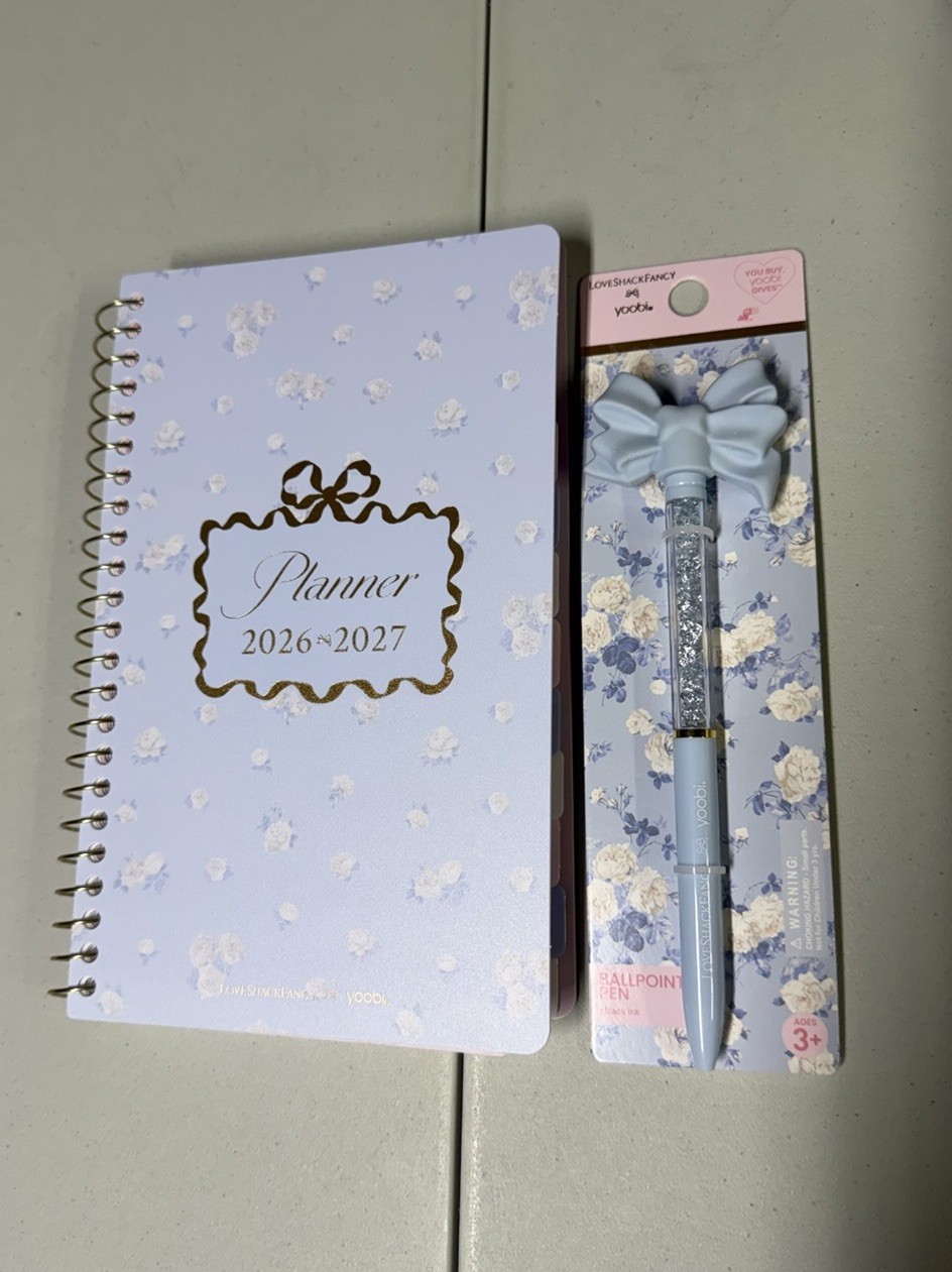 LoveShackFancy x Target – Yoobi Blooming Heirloom Ballet Bloom 5 x 8 planner