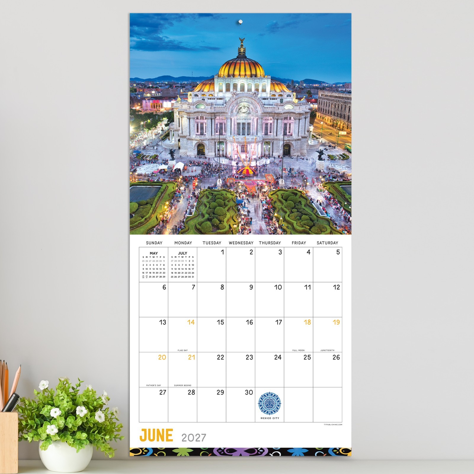 2027 Mexico Wall Calendar