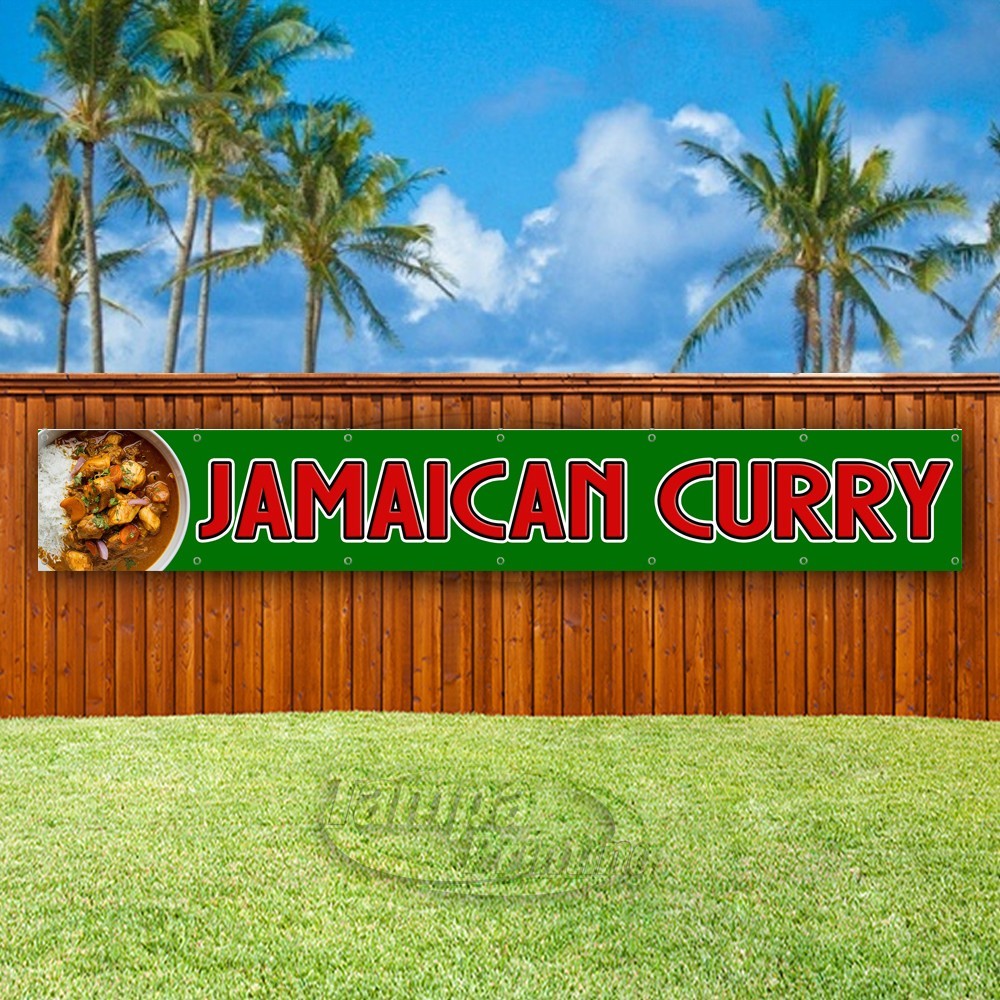 JAMAICAN CURRY Advertising Food Restaurant Vinyl Banner Flag Sign USA XL02209