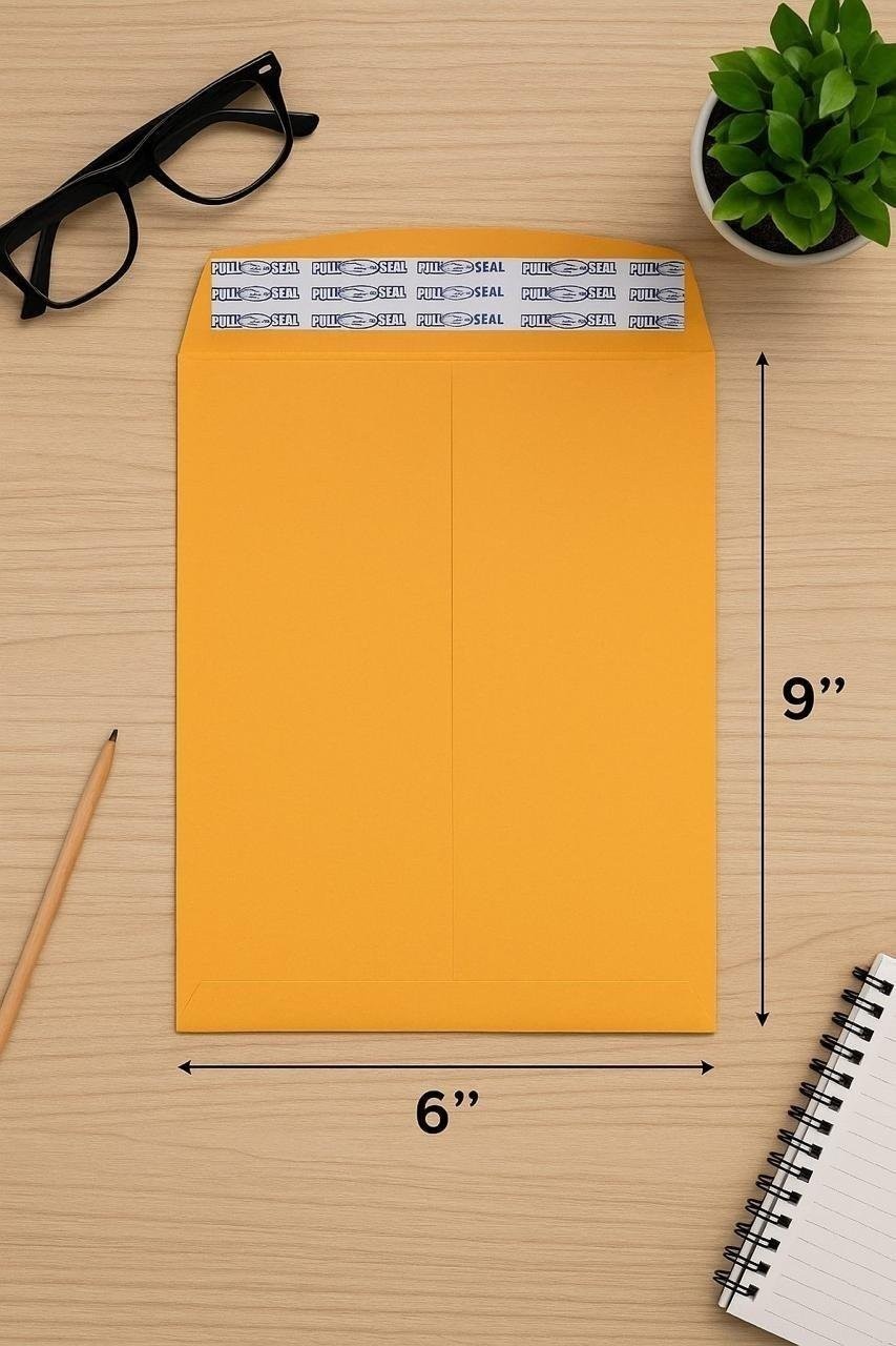 250 – Pack 6″x9″ Kraft Catalog Mailing Envelopes Mailers Peel Self Seal