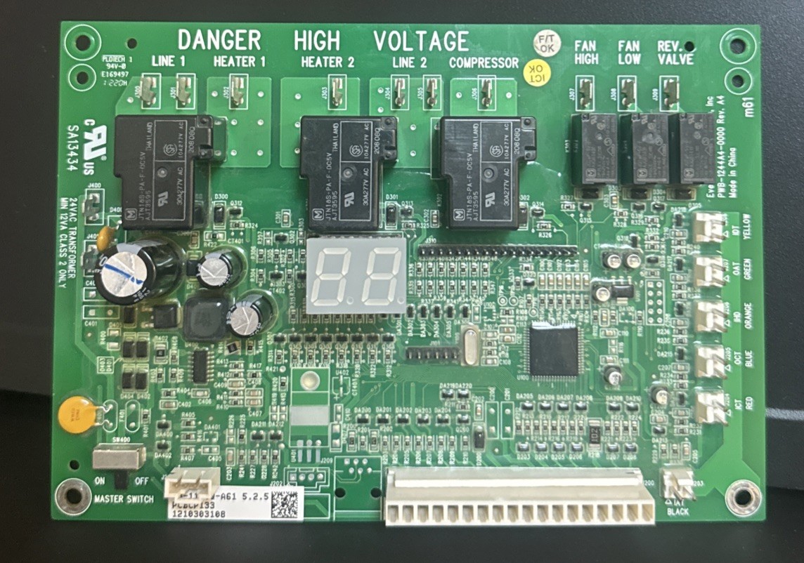 Amana PCBCP133 Control Circuit Board 40-1129Q-A61 PWB 1244A4-0000. Tested.