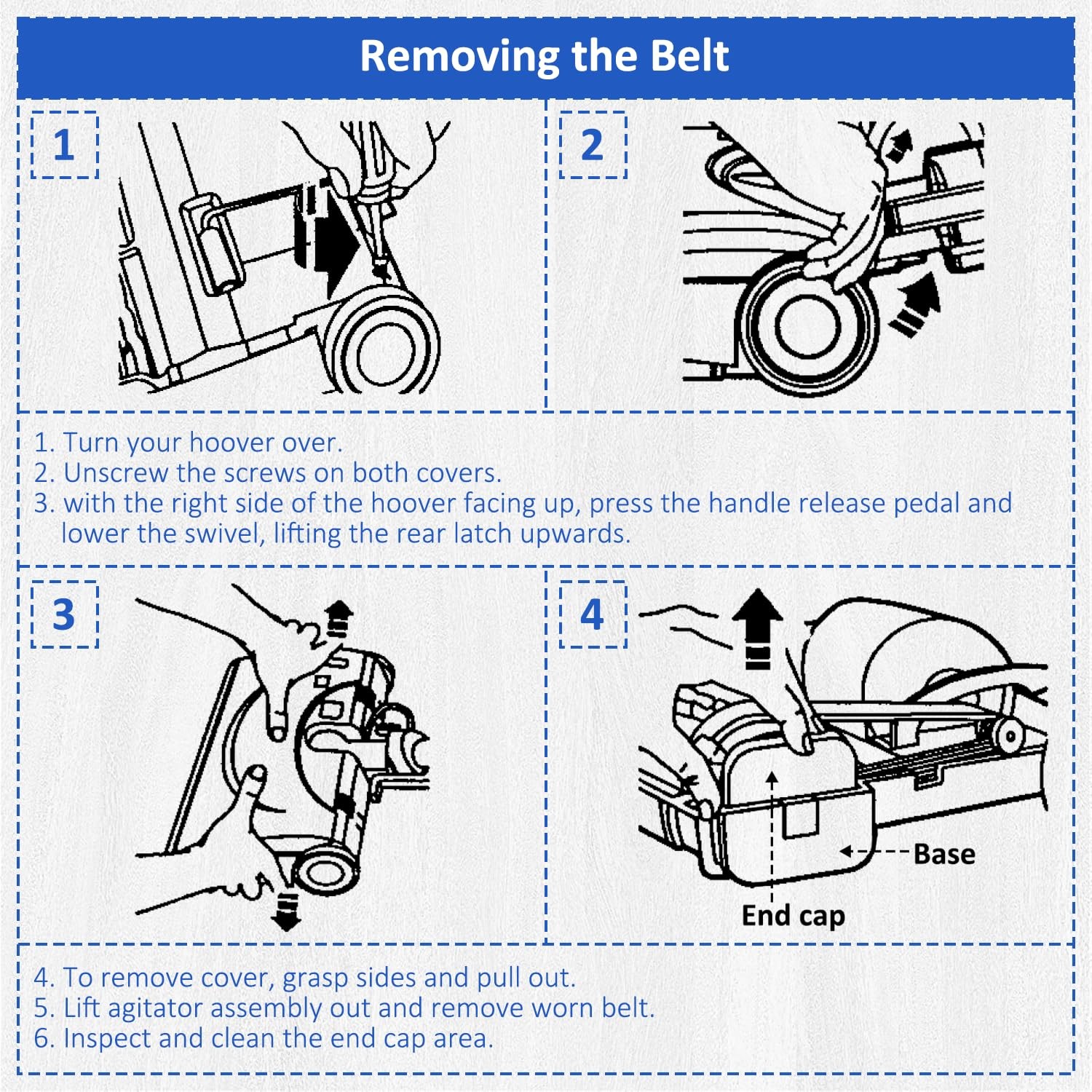 Replacement Belts for Kenmore K4010 Bagless Upright Vacuum Cleaner DU2015, DU201