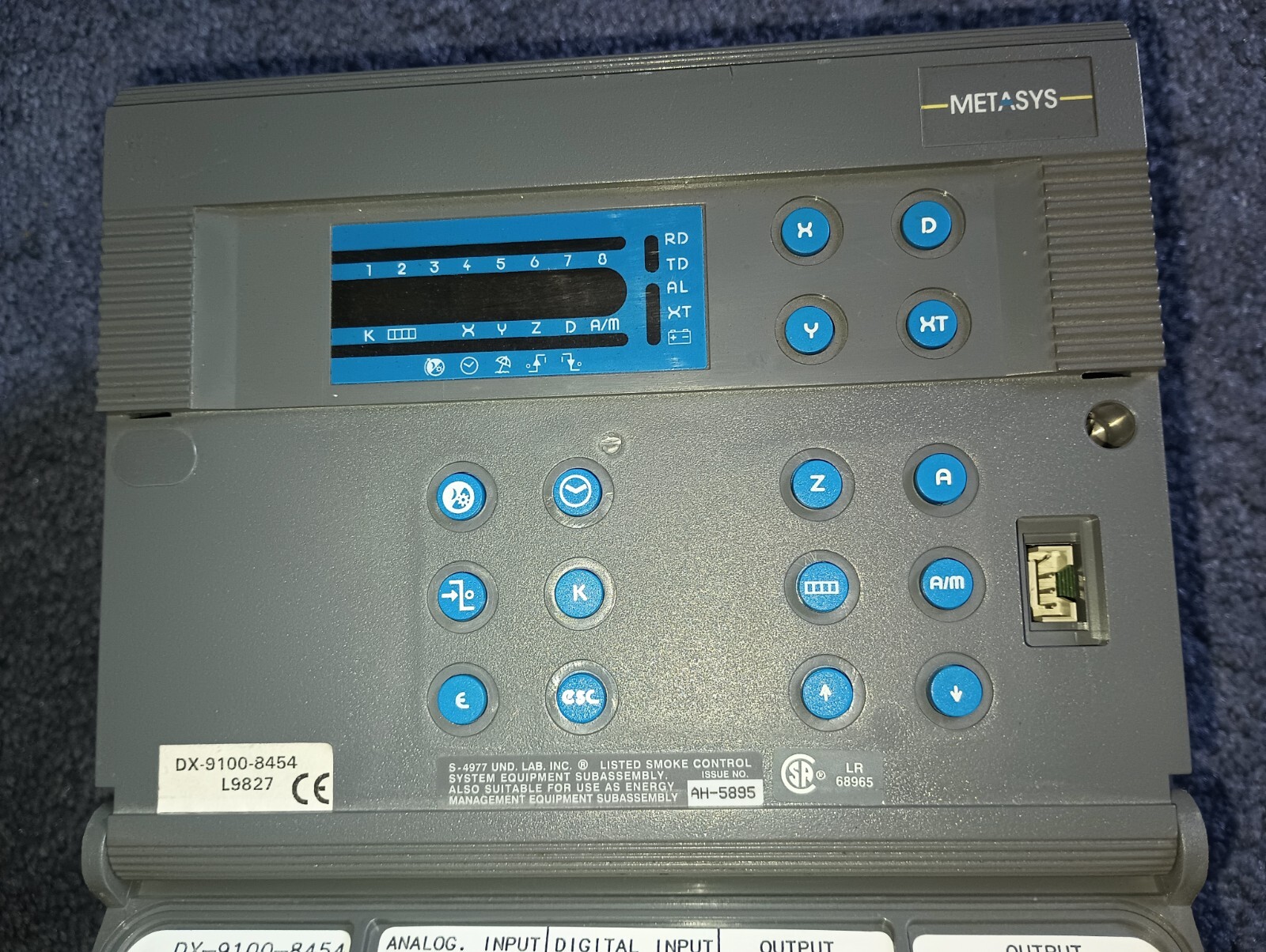 JOHNSON CONTROLS – METASYS PRGRAMMABLE CONTROLLER – HVAC BOILER – DX-9100-8454