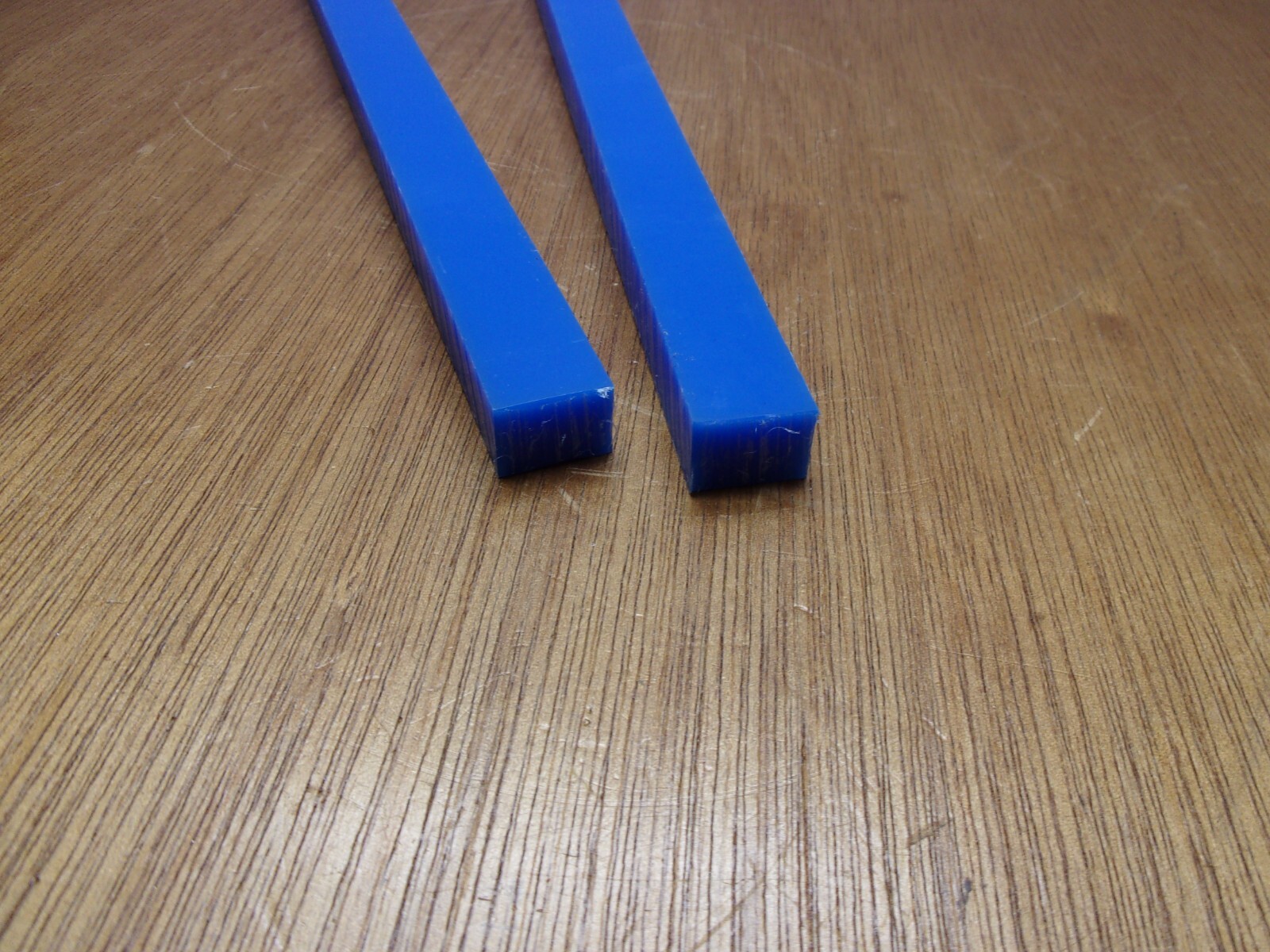 (Qty.2) 3/4″ X 1/2″ X 12″ UHMW PE Tivar Blue Flat Bar Plate Stock FDA Compliant