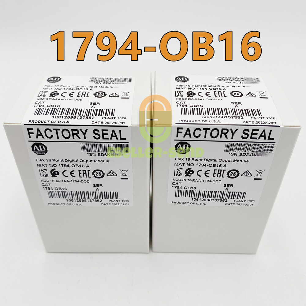 New Sealed AB 1794-OB16 Allen-Bradley FLEX 16-Point Digital Output Module TX