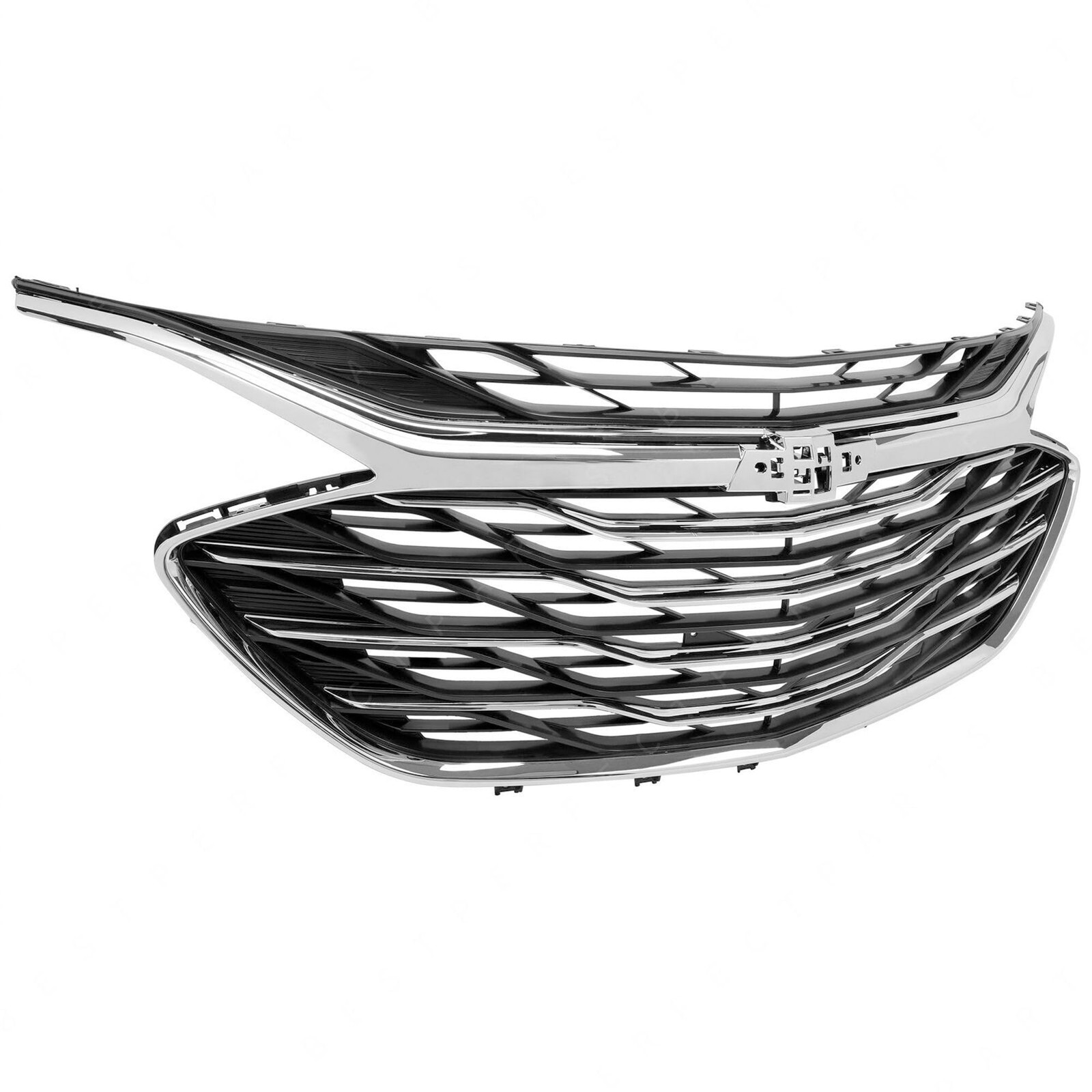 3PCS Front Upper Grille Lower Grill Chrome Molding For 2019-2023 Chevy Malibu