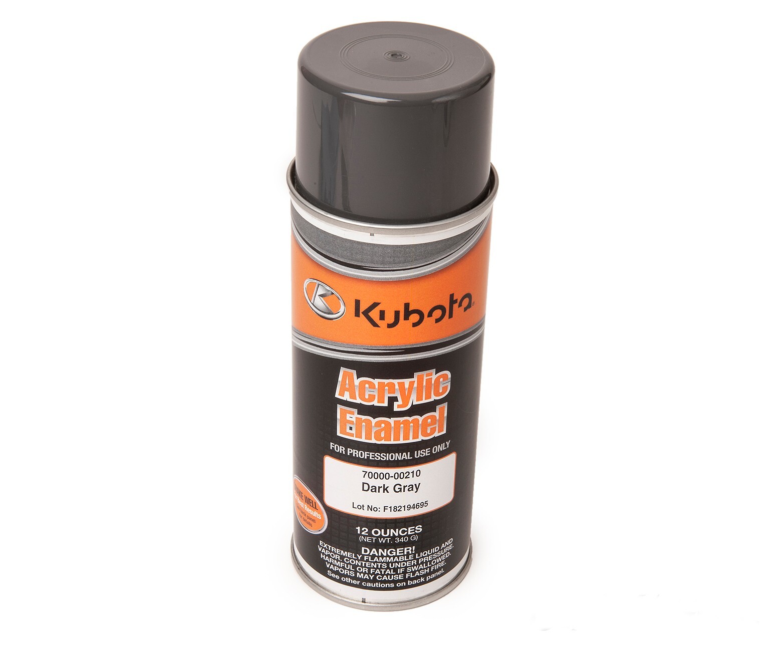 2PK Genuine OEM Kubota Dark Gray Touch Up Spray Paint Enamel 70000-00210