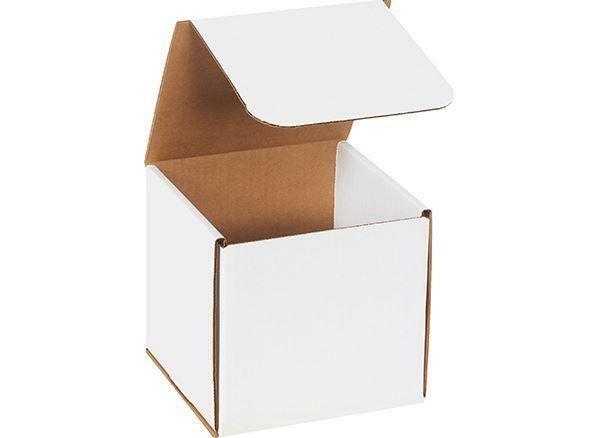 Pick Size & Pack White Corrugated Mailers Strong Folding Boxes Crush Resistant