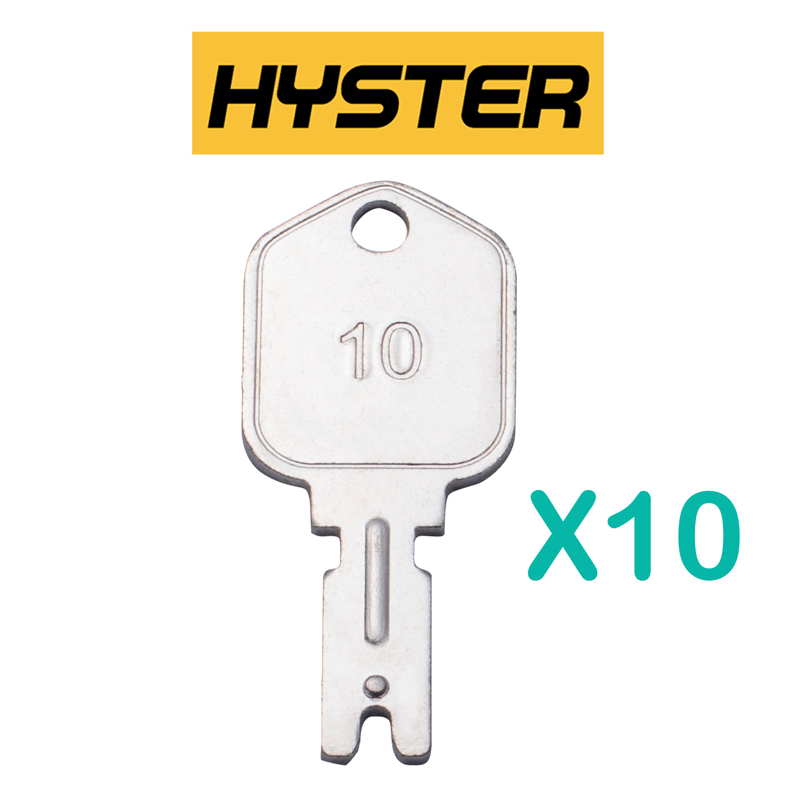 10PCS Forklift Ignition Key For Gradall Gehl Hyster Komatsu Yale JLG Daewoo