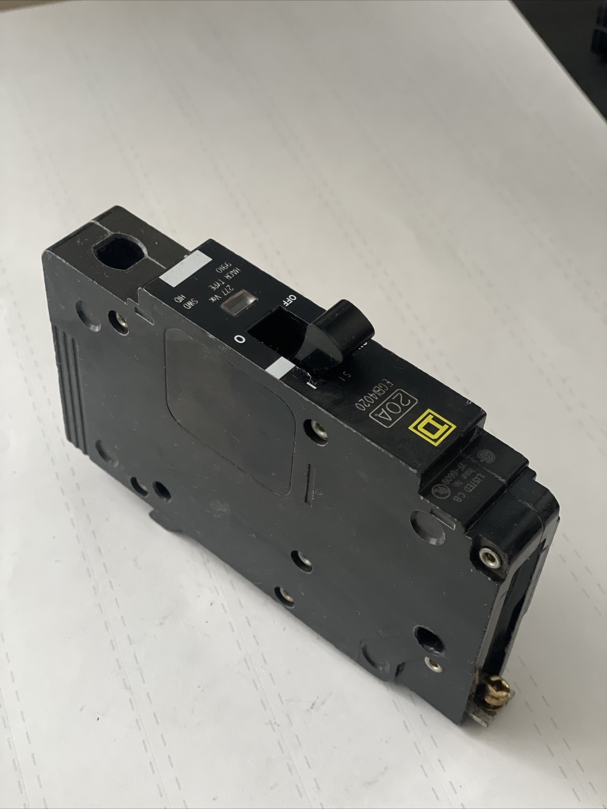 Square D EGB14020 20A, 1P, 277V Bolt-on Circuit Breaker 35kA@277V