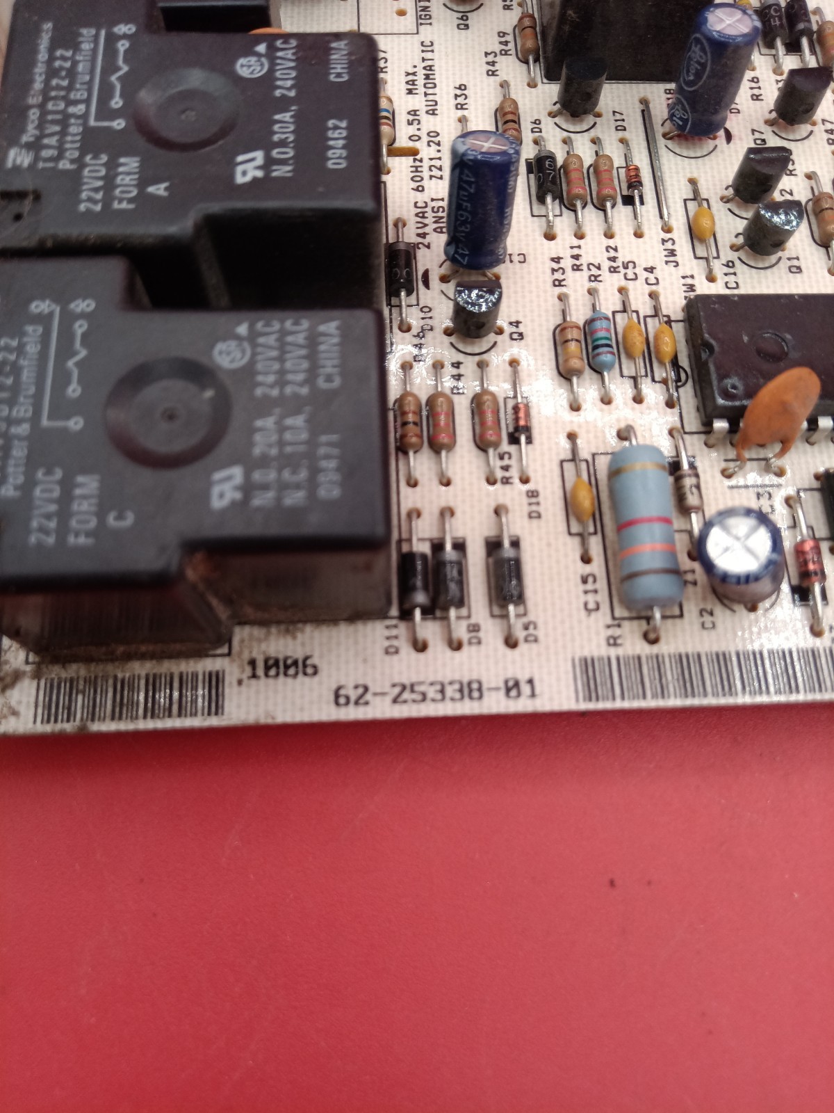 Rheem Ruud 62-25338-01 Control Circuit Board 1097-200
