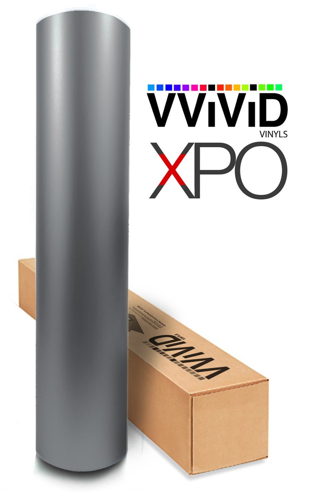 VViVID XPO Matte Medium Slate Dark Grey Vinyl Car Wrap Film Roll (15ft x 5ft)