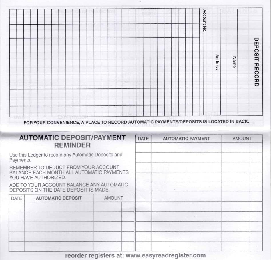 12 Checkbook Transaction Registers 2025-2026-2027 Calendars Check Book Bank …