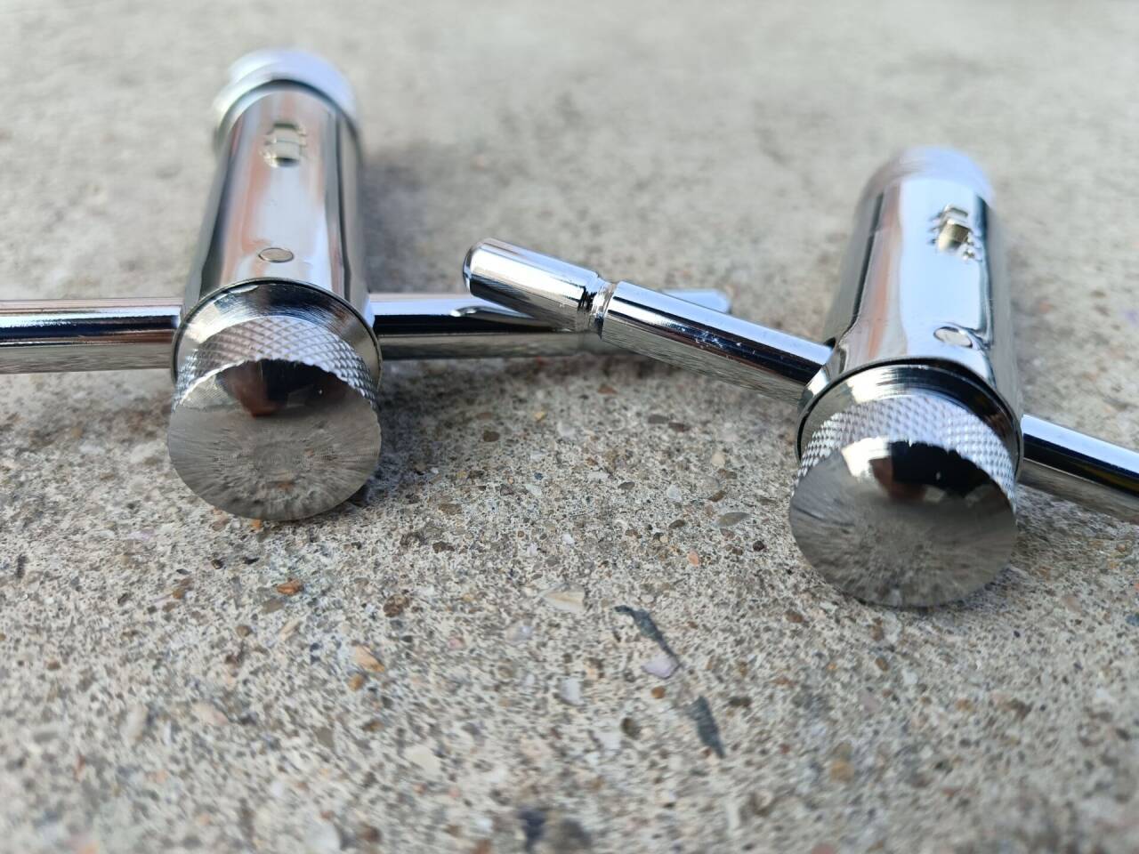 US Stock 2Pcs Ratchet T Handle Tap Wrench, Adjustable Bar Holder Ratcheting Tap