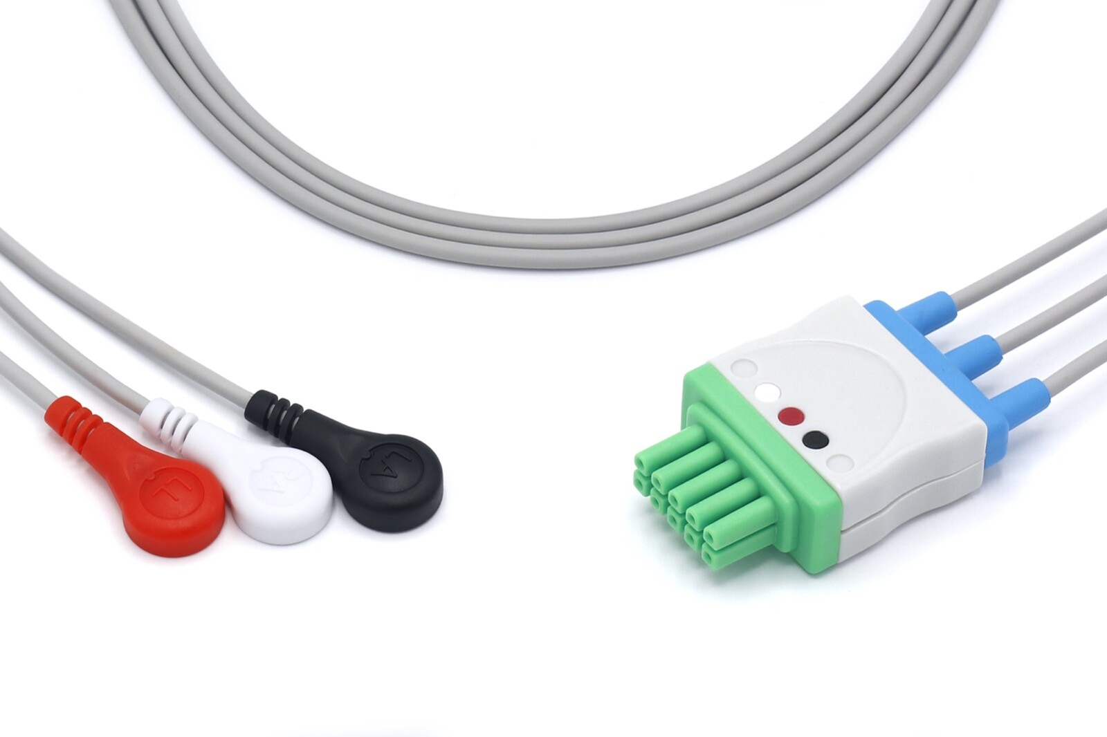 Mindray 001200150306 Compatible ECG Leadwire 3 Leads Snap – Same Day Shipping