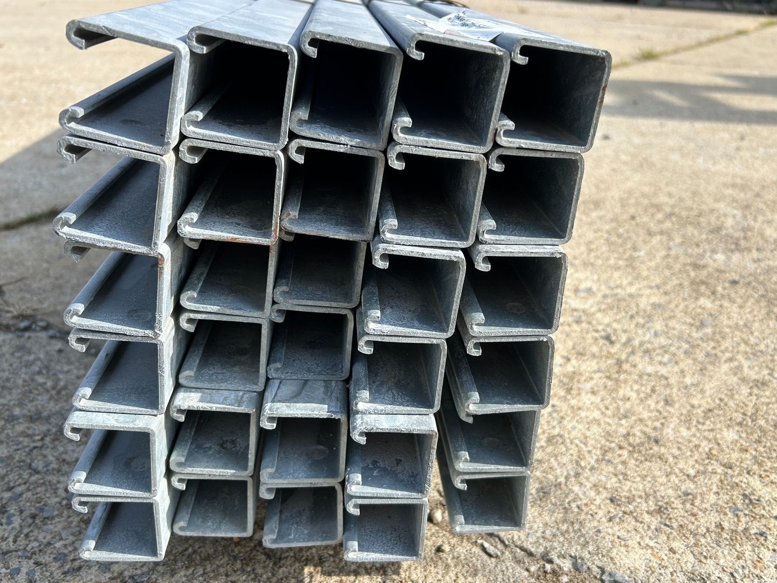 Unistrut 10 FT x 1-5/8’’ 12 Gauge Galvanized Channel Framing-Indv or Bundles