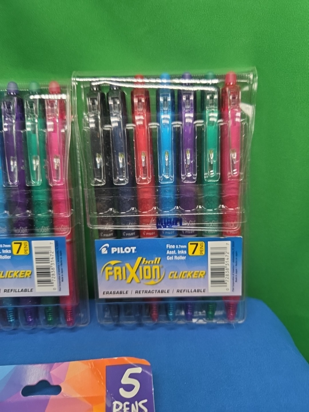 5 PACKS Pilot Ball FriXion and G2 Metallics Assorted Inks All New 34 New Pens