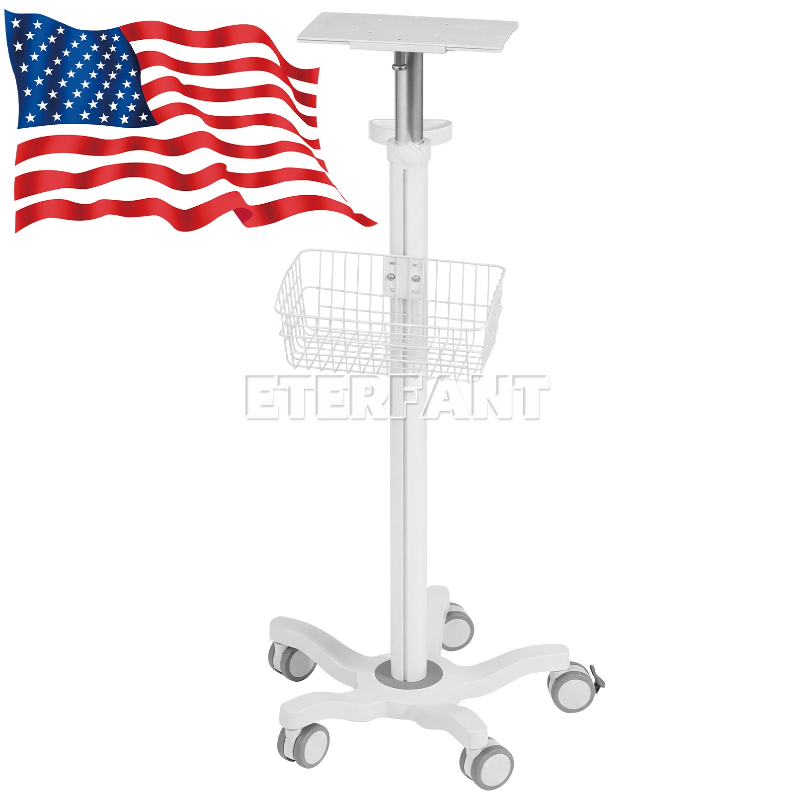 Wall Mount Bracket/Medical Trolley Cart Tool Cart for Patient Monitor Dental Lab