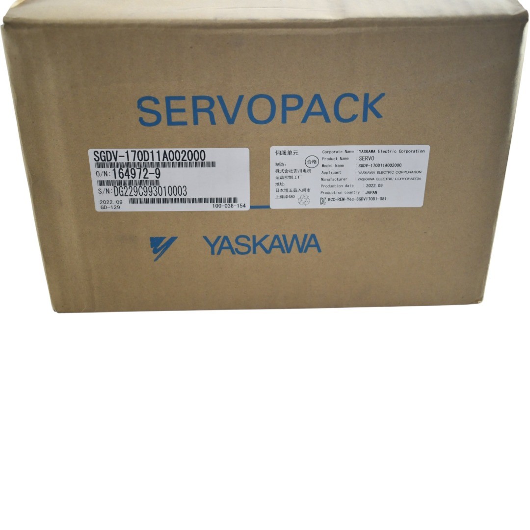 NEW Yaskawa SGDV-170D11A002000 Sigma 5 SERVOPACK AC Servo Drive 5kW 400V