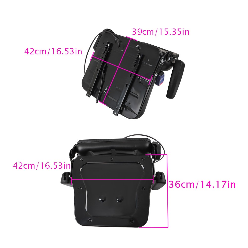 Universal Suspension For Seat Tractor Forklift Excavator Backhoes with Armrest