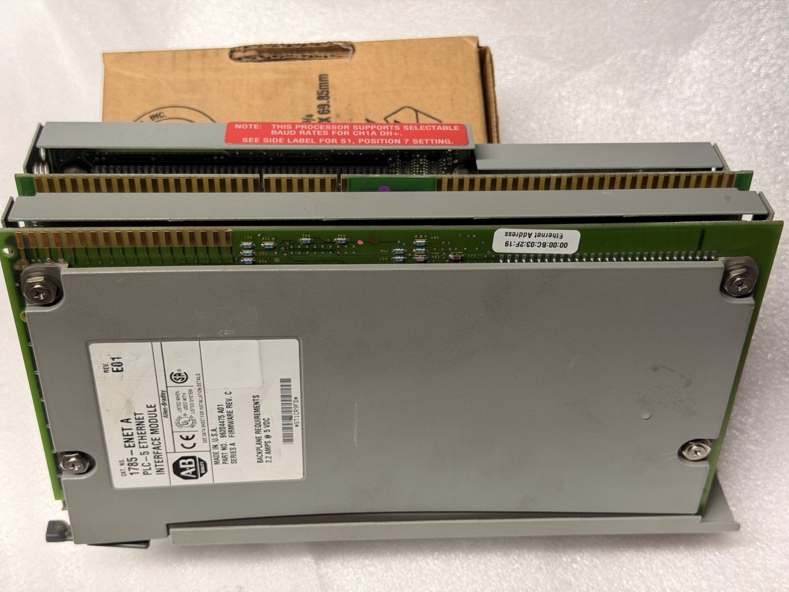 —USED COMBO—Allen Bradley 1785-L80B/E & 1785-ENET A Processor & Ethernet Module