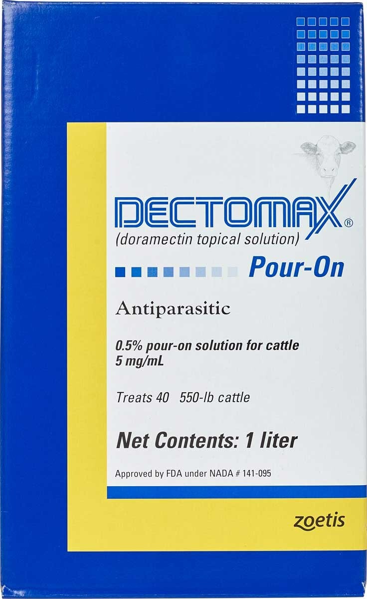 1 Liter Pour-on Cattle Dewormer roundworms, lungworms, grubs, lice and mites