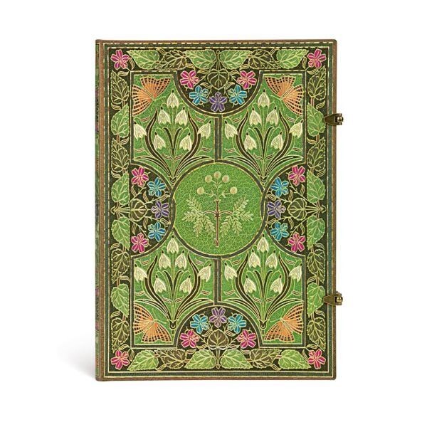 New Paperblanks Grande Unlined 8.25 x11.75″gift POETRY IN BLOOM Green Sketchbook