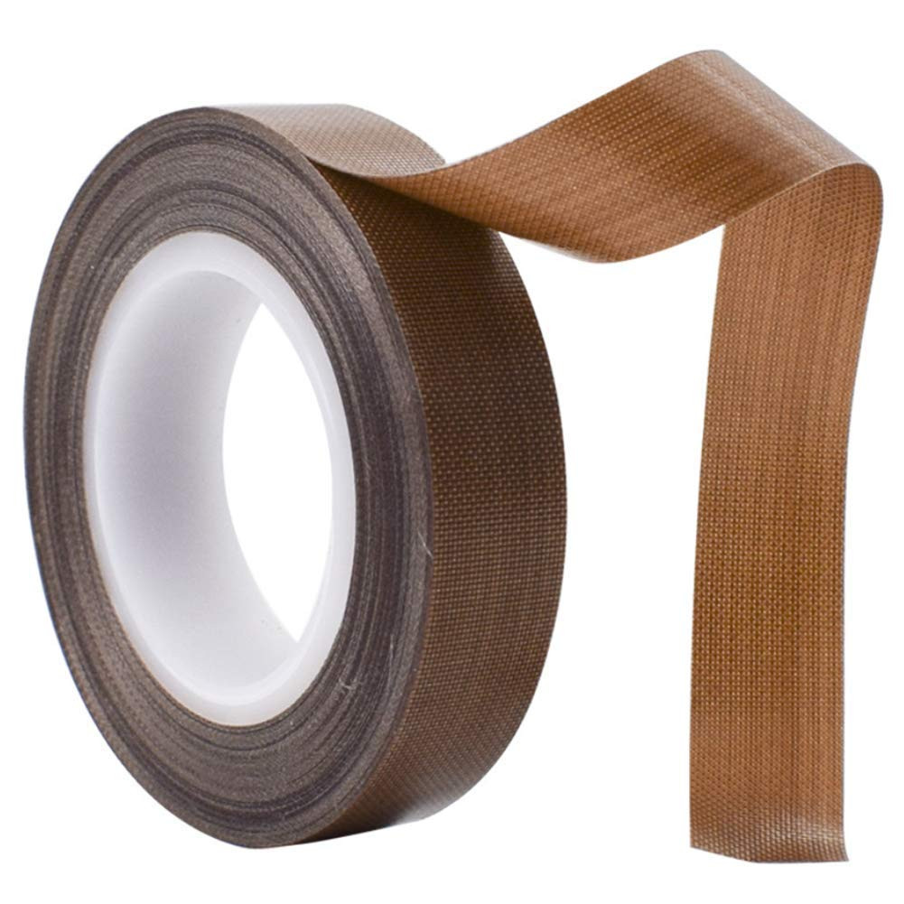 PTFE Coated Fabric Teflon Tape High Heat Adhesive Brown