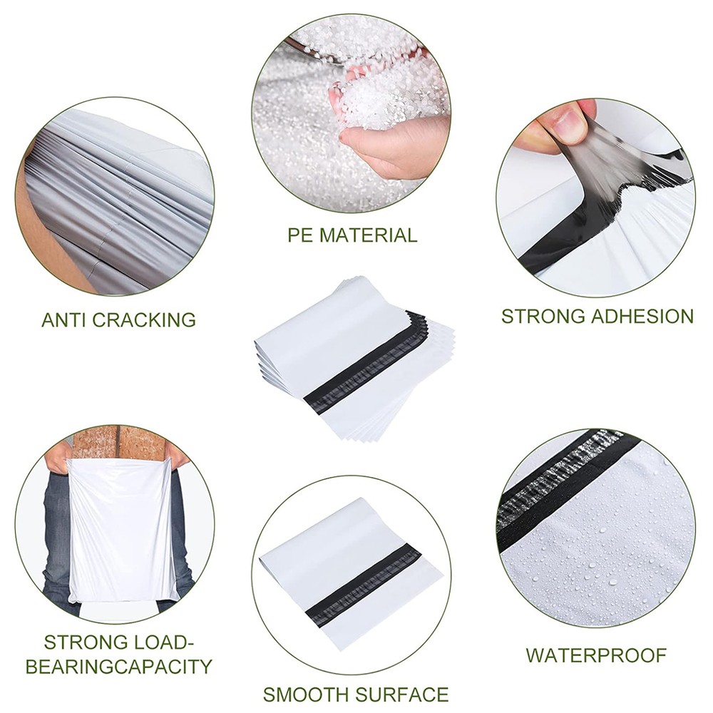 9″x12″ Poly Mailers Shipping Bags Envelopes Self Seal Packing Mailing Bag 2.5Mil