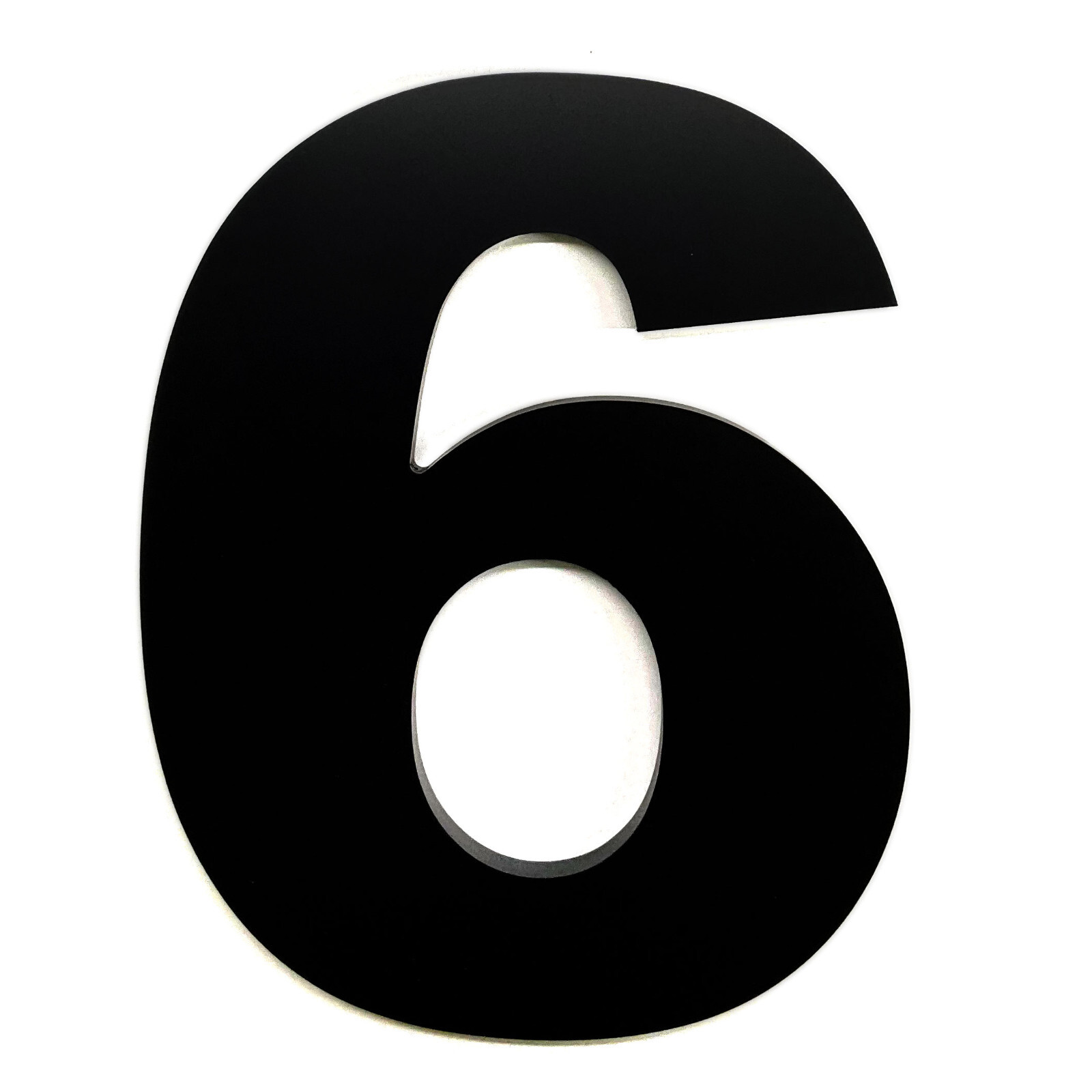12 Inch Address Numbers For Commercial Building 3/8″ Thick Black Acrylic Bold