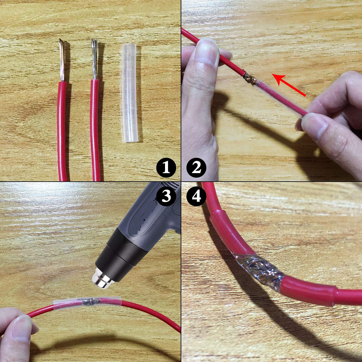 0.5-40mm Diameter Clear Transparent Heat Shrink Tubing Shrinkable Tube Sleeving