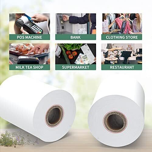 2 1/4 x 70 Thermal Paper Large 48 GSM, 200 Rolls Verifone VX520 Ingenico ICT220