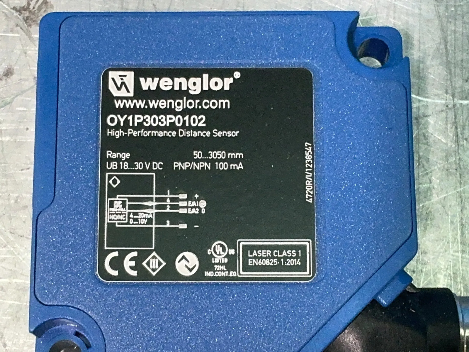 WENGLOR HIGH PERFORMANCE LASER DISTANCE SENSOR OY1P303P0102