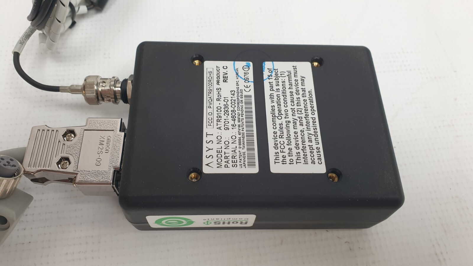 ASYST ADVANTAG® 9100 ATR9100 RoHS Reader/Writer Module with Antenna and Cable