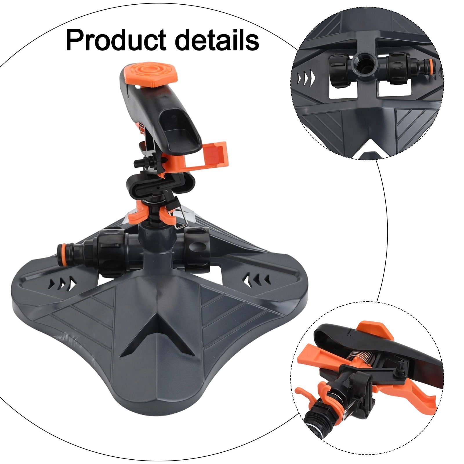 Automatic For Yard Irrigation System Rotating Sprinkler for Large Area Coverage