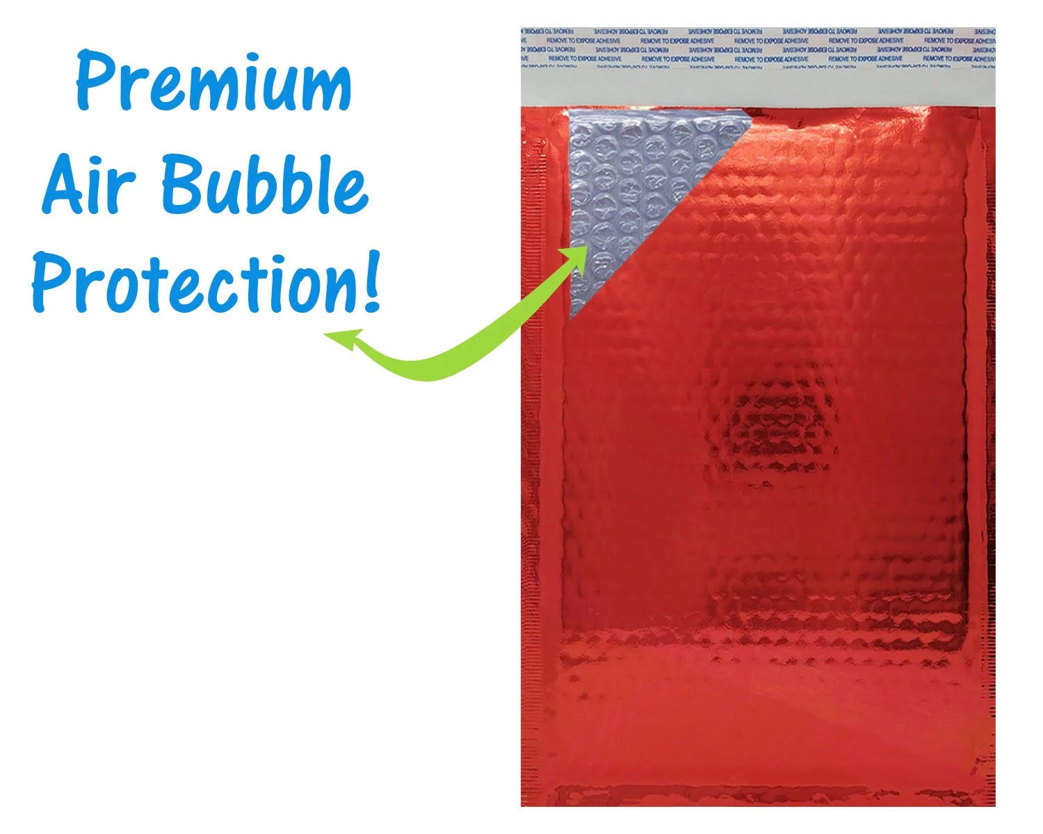 4×8 Metallic Bubble Mailers Padded Shipping Envelopes, Mirrored Hologram Choose!