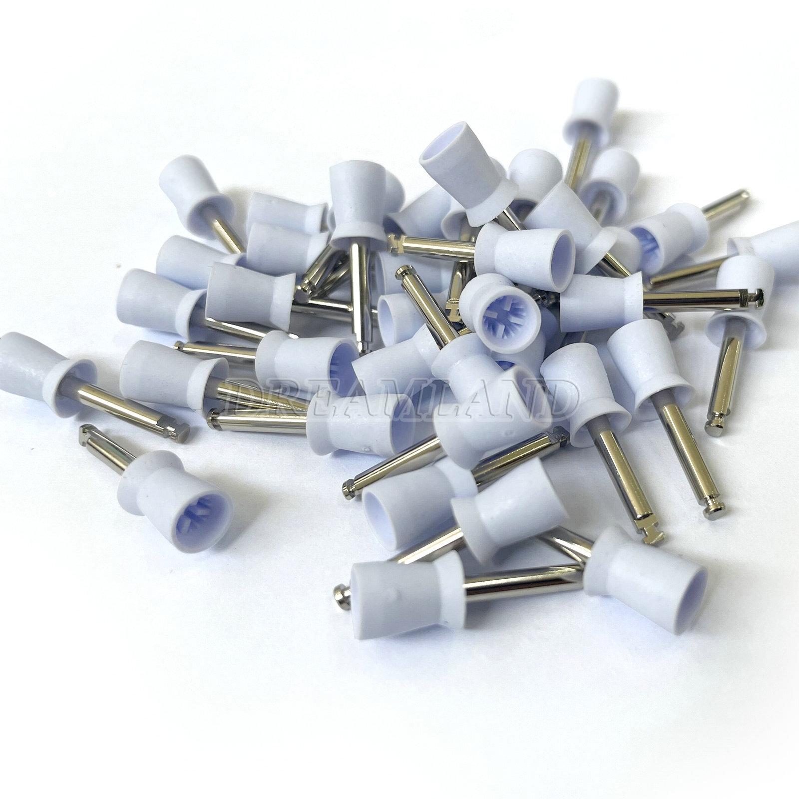 100 Pcs Dental Polishing Prophy Prophylaxis Cups Latch Type Rubber Polisher