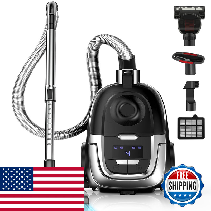 Zefiro Max 1600W Multi-Surface Bagless Canister Vacuum Cleaner 40Kpa Suction